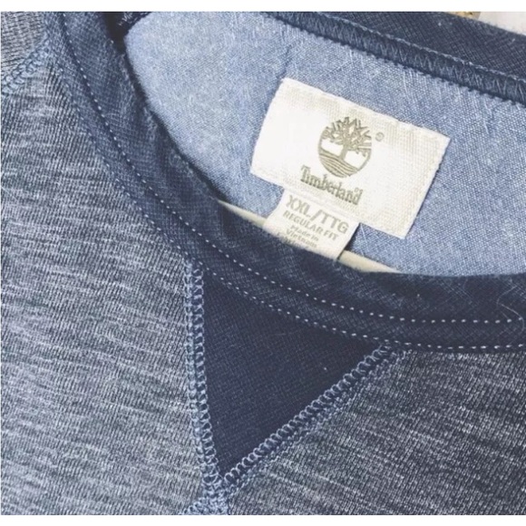 Timberland French Terry Selvedge Seam Raglan
Sweatshirt Pullover Men's XXL Navy - Picture 4 of 9